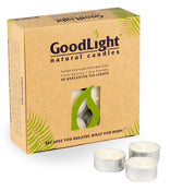 Goodlight Natural Candles Tl5-48 White Unscented Tea Light Candles 48 Count