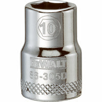 Metric Shallow Socket, 6-Point, 3/8-In. Drive, 10mm