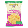 Annie's Homegrown Organic Cheese Puffs - White Cheddar Bunny Tails - Case of 12 - 4.3 oz