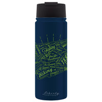 Liberty 20 oz Washington State Map Multicolored BPA Free Self-Cleaning Water Bottle