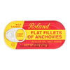 Roland Flat Fillets of Anchovies in Olive Oil Salted - Case of 25 - 2 oz.