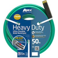 Teknor Apex 5/8 in. D X 50 ft. L Heavy Duty Garden Hose Green