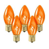 Celebrations Transparent C7 Incandescent Replacement Bulb Amber 4 lights (Pack of 10)