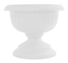 Bloem Grecian Urn 10.5 in. H X 12 in. D Plastic Flower Pot Casper White