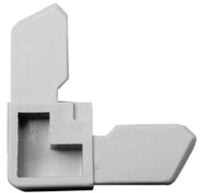 Prime-Line Gray Plastic 3/8 in. W X 3/8 in. L Window Frame Corner 1 pk