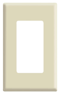 Leviton C41-80301-00i 1 Gang Decora Plus Almond Wallplate/Faceplate