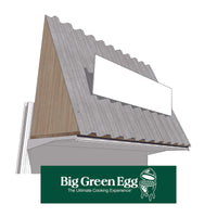 Retail First 38 in. H x 16 in. W x 3 ft. L Assorted Big Green Egg Canopy Topper Plastic