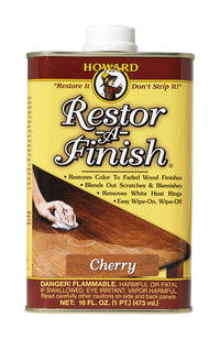 Howard Restor-A-Finish Semi-Transparent Cherry Oil-Based Wood Restorer 1 pt