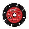 Milwaukee  3 in. Dia. x 3/8 in.  Carbide  Abrasive Cut-Off Blade  1 pc.