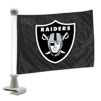 NFL - Las Vegas Raiders Black Ambassador Car Flags - 2 Pack