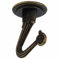 National Hardware N249-581 1-1/2" Antique Brass Swag Hooks 2 Count