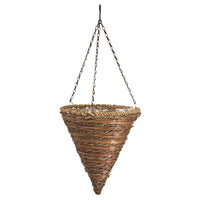 Rope & Fern Hanging Basket, 12-In.