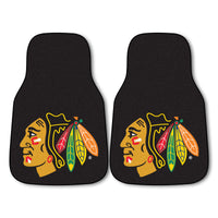 NHL - Chicago Blackhawks Carpet Car Mat Set - 2 Pieces