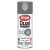 Krylon  Dual  Gloss  Smoke Gray  Paint + Primer Spray Paint  12 oz. (Pack of 6)