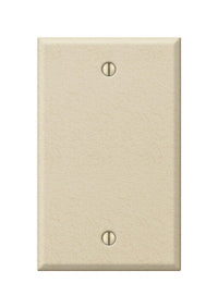 Amerelle Pro Wrinkle Ivory 1 gang Stamped Steel Blank Wall Plate 1 pk