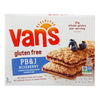 Van's Natural Foods Snack Bar - Peanut Butter and Blueberry - Gluten Free - Case of 6 - 5/1.4 oz