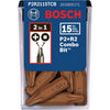 Bosch Phillips 1 in. L Combo Bit Set Steel 15 pc