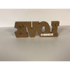 Hallmark Love Letters Wood 1 pk (Pack of 2)