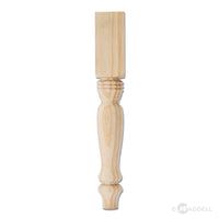 Waddell 15-1/4 in. H Dual Wood Table Leg