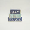 Celebrations Joy, Noel, Peace Blocks Blocks (Pack of 4)