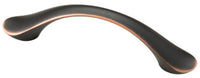 Cabinet Pull, Vuelo, Bronze & Copper, 3-In. or 96mm Dual-Mount