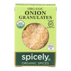 Spicely Organics - Organic Onion Granulates - Case of 6 - 0.4 oz.