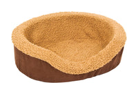 Aspen Pet Assorted Faux Micro Suede Mini Twill Pet Lounger 5 in. H X 14 in. W X 18 in. L