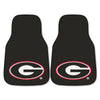 University of Georgia Black Carpet Car Mat Set - 2 Pieces