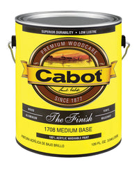 Cabot The Finish Paint Exterior Medium Base 1 Gl 15 Yr Warranty (Case of 4)