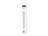 Monster Just Power It Up 3 ft. L 6 outlets Surge Protector White 1080 J