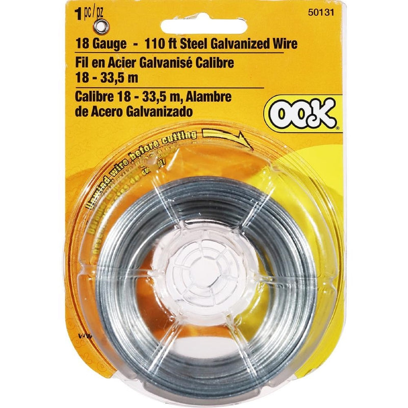 Ook 50131 110' 18 Gauge Galvanized Steel Wire (Pack of 8)