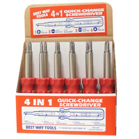 Best Way Tools 5/16 in. S X 4 in. L Hex Multi-Bit Screwdriver (Pack of 12)