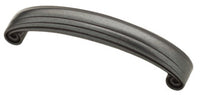 Cabinet Pull, Abella, Soft Iron Finish, 4-In.