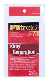 3M Filtrete Vacuum Belt For attaches to vacuum 2 pk