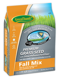 Premium Coated Fall Turfgrass Seed Mix, 3-Lbs., Covers 1,200 Sq. Ft.