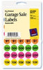 Avery 05480 3/4" Pre-Printed Garage Sale Labels Assorted Colors (Pack of 6)