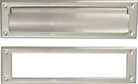 Mail Slot, Satin Nickel, 2 x 11-In.