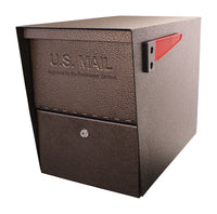 Mail Boss  Package Master  Modern  Galvanized Steel  Post Mount  Bronze  Locking Mailbox