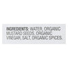 Woodstock Organic Stone Ground Mustard - Case of 4 - 128 OZ