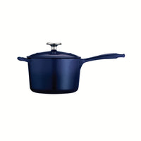 2.5 Qt Enameled Cast-Iron Series 1000 Covered Sauce Pan - Gradated Cobalt