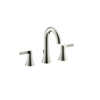 Ultra Faucets Nita Brushed Nickel Widespread Bathroom Sink Faucet 8 in.