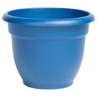 Bloem Ariana 10.1 in. H Plastic Flower Pot Blue