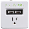 Woods WiOn 15 amps 125 V White Electrical WiFi Outlet 1-15P 1 pk