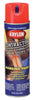 Krylon 7321 17 Oz Fluorescent Red/Orange Water-Based Making Spray Paint (Pack of 6)