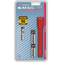 Maglite 14 lm Red Incandescent Flashlight AA Battery