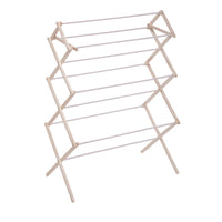 Honey-Can-Do 41.5 in. H X 22.5 in. W X 15 in. D Wood Accordian Collapsible Clothes Drying Rack