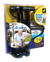 My Get Up Go Cane As Seen On TV Black Metal Personal Care Cane 36 H x 10 W in.