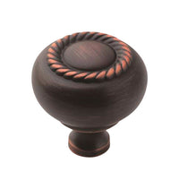 Amerock  Allison  Traditional Classics  Round  Cabinet Knob  1-1/4 in. Dia. 1-1/4 in. Oil Rubbed Bronze