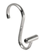 InterDesign 76750 1" X 1.75" X 2.75" Chrome T-Bar Shower Curtain Hooks 12 Count