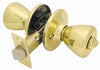 Ultra Security Polished Brass Bed and Bath Knob Right or Left Handed